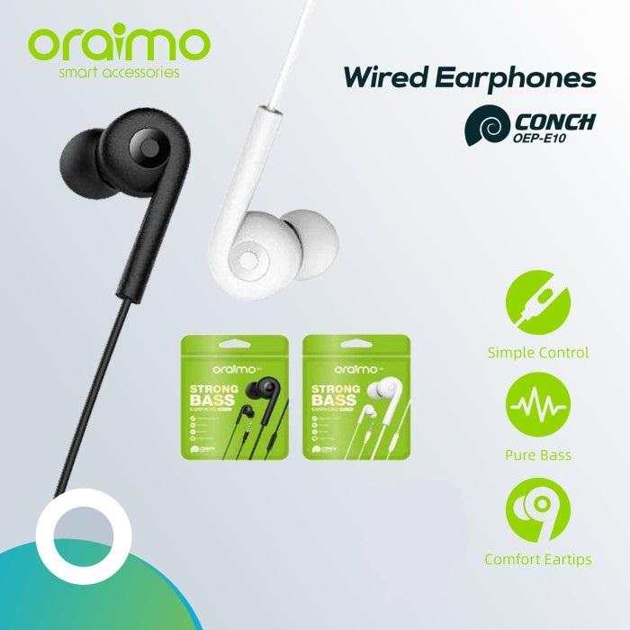 oraimo strong bass earphones with mic